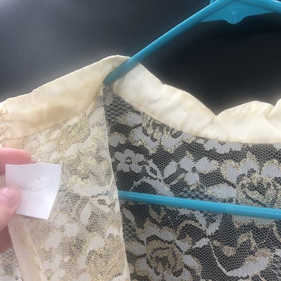 Vintage 1980s Women's Chiffon Sheer Skirt Drop Waist Cocktail Dress - Picture 6 of 14